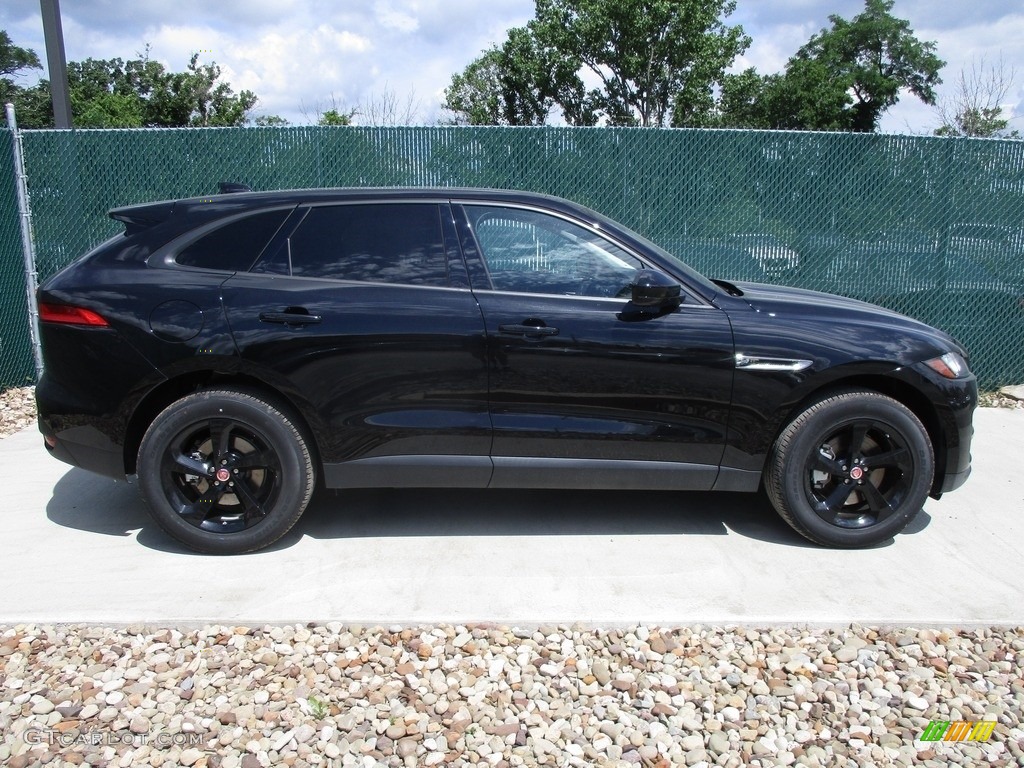 Ebony Black 2017 Jaguar F-PACE 35t AWD Premium Exterior Photo #114080169