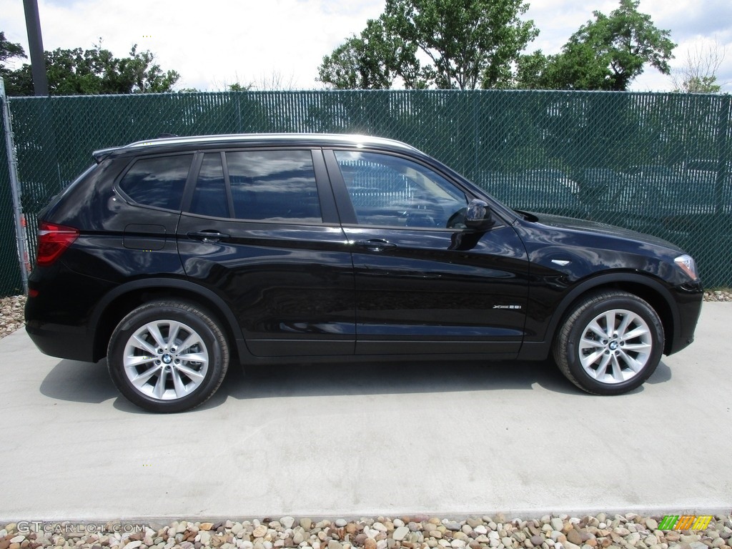 2017 X3 xDrive28i - Jet Black / Oyster photo #2