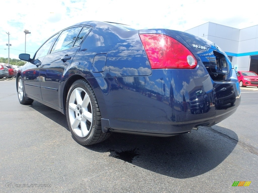 2005 Maxima 3.5 SE - Majestic Blue Metallic / Cafe Latte photo #5