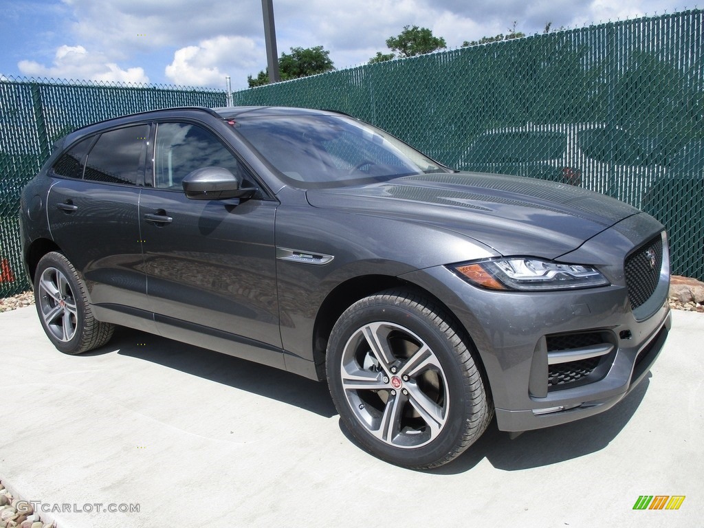 Ammonite Grey 2017 Jaguar F-PACE 35t AWD R-Sport Exterior Photo #114082416