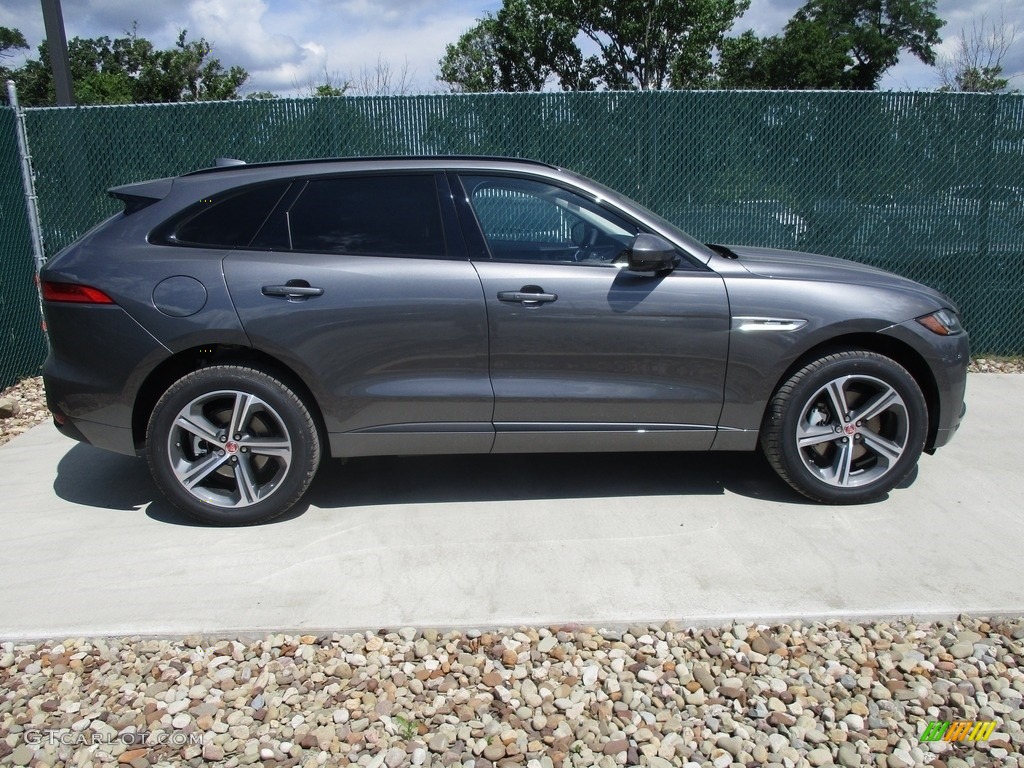 Ammonite Grey 2017 Jaguar F-PACE 35t AWD R-Sport Exterior Photo #114082446