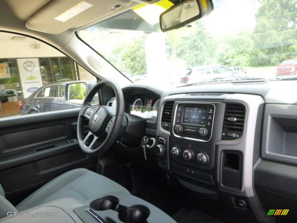 2016 1500 Tradesman Crew Cab 4x4 - Bright White / Black/Diesel Gray photo #7