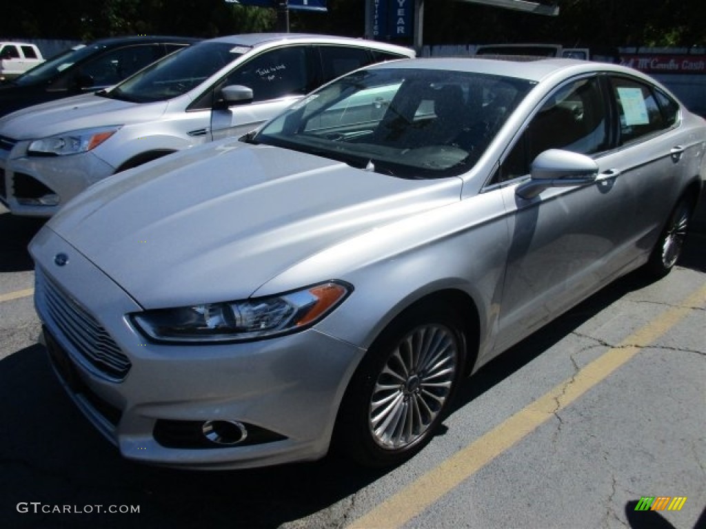 2016 Fusion Titanium - Ingot Silver Metallic / Charcoal Black photo #2