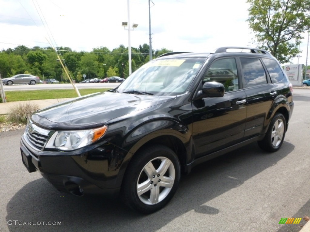 2010 Forester 2.5 X Limited - Obsidian Black Pearl / Black photo #10