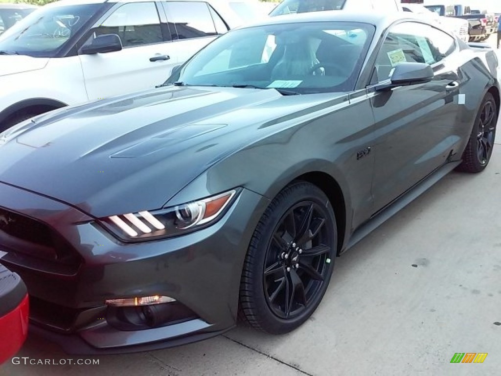 2017 Mustang GT Premium Coupe - Magnetic / Ebony photo #7