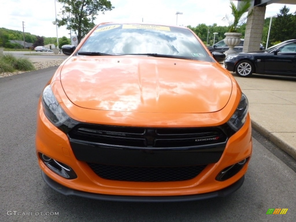 2014 Dart SXT - Header Orange / Black/Light Tungsten photo #9