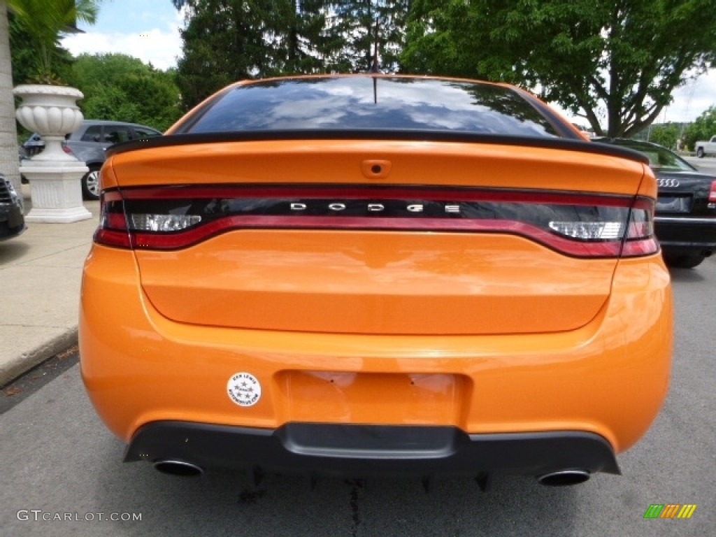 2014 Dart SXT - Header Orange / Black/Light Tungsten photo #13