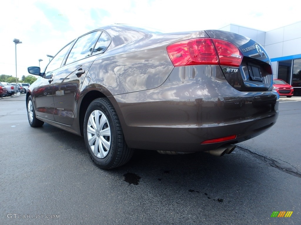 2012 Jetta S Sedan - Toffee Brown Metallic / Latte Macchiato photo #5