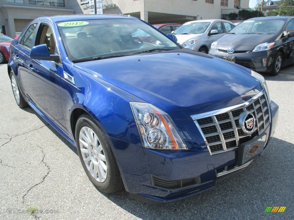 2012 CTS 4 3.0 AWD Sedan - Opulent Blue Metallic / Cashmere/Cocoa photo #8