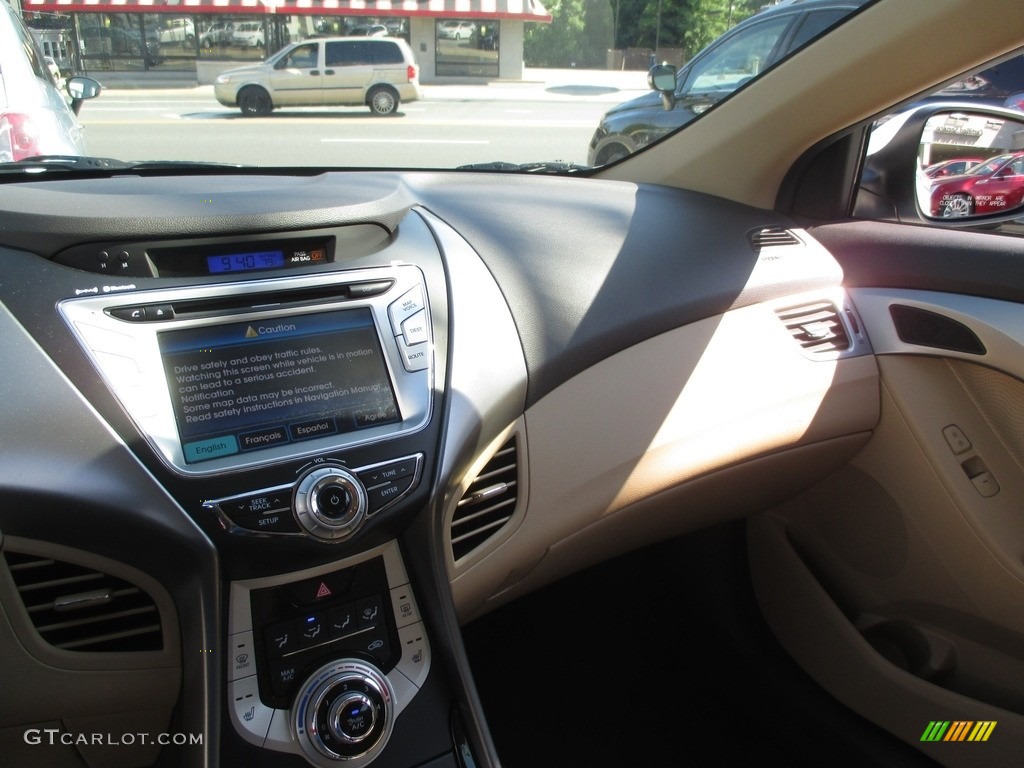 2012 Elantra Limited - Shimmering White / Beige photo #11
