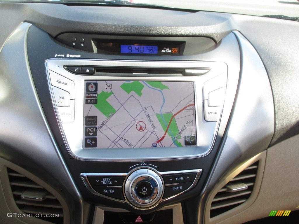 2012 Elantra Limited - Shimmering White / Beige photo #12