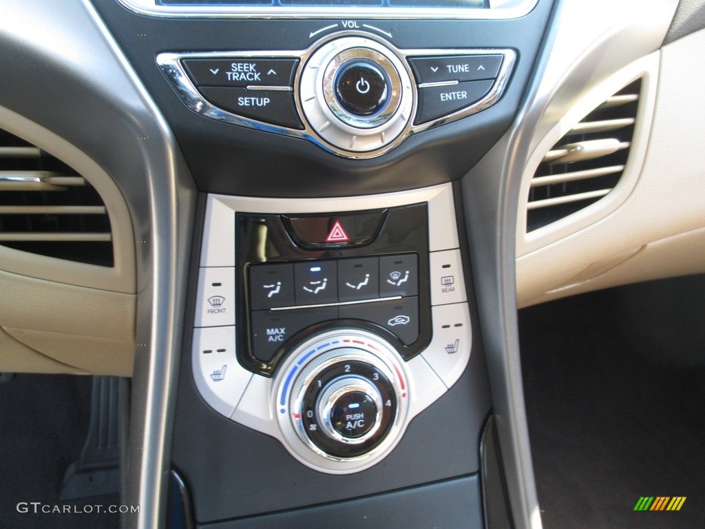 2012 Elantra Limited - Shimmering White / Beige photo #15