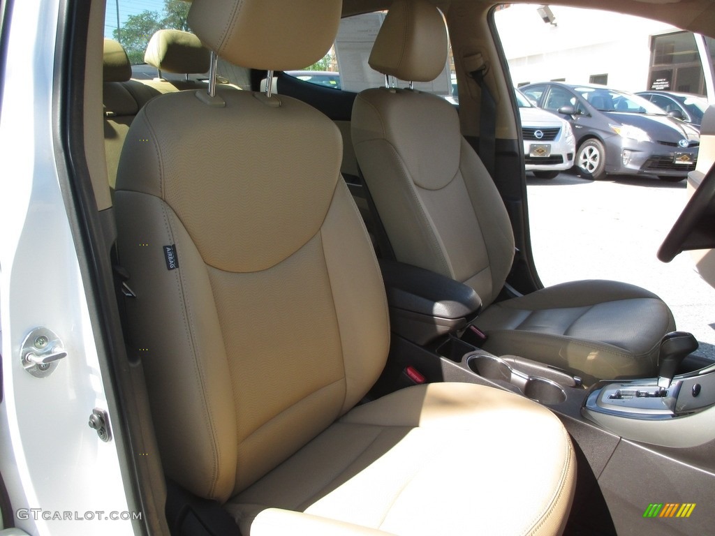 2012 Elantra Limited - Shimmering White / Beige photo #21