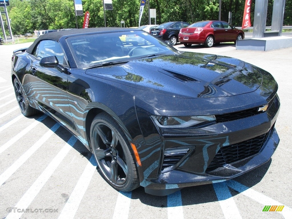 Black 2016 Chevrolet Camaro SS Convertible Exterior Photo #114095951