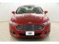 2014 Ruby Red Ford Fusion Titanium AWD  photo #2