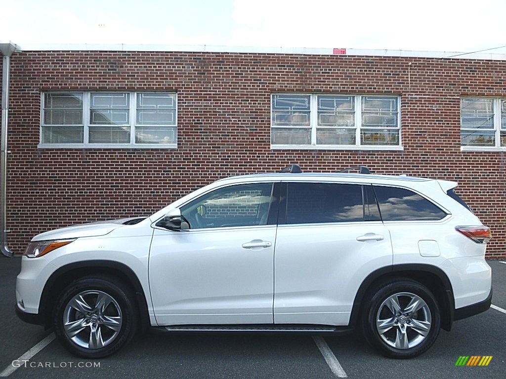 2015 Highlander Limited AWD - Blizzard Pearl White / Almond photo #2