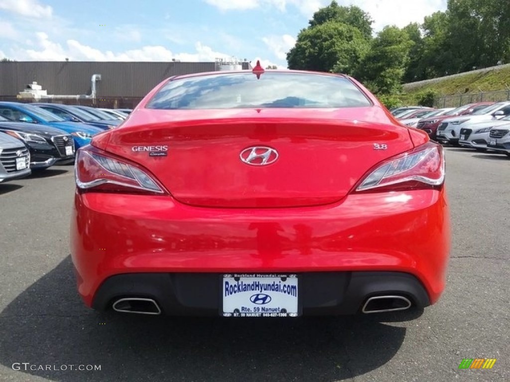 2016 Genesis Coupe 3.8 - Tsukuba Red / Black photo #3