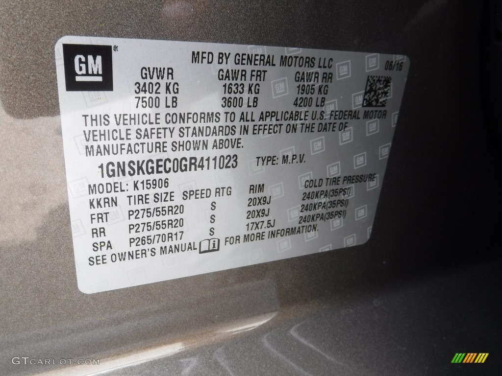 2016 Suburban LS 4WD - Brownstone Metallic / Jet Black photo #24