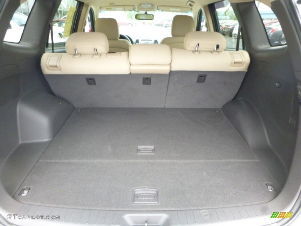 2012 Santa Fe GLS V6 AWD - Glacier White / Beige photo #9