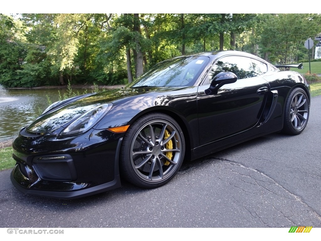 Jet Black Metallic 2016 Porsche Cayman GT4 Exterior Photo #114114211