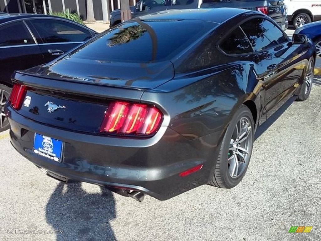 2017 Mustang Ecoboost Coupe - Magnetic / Ebony photo #4