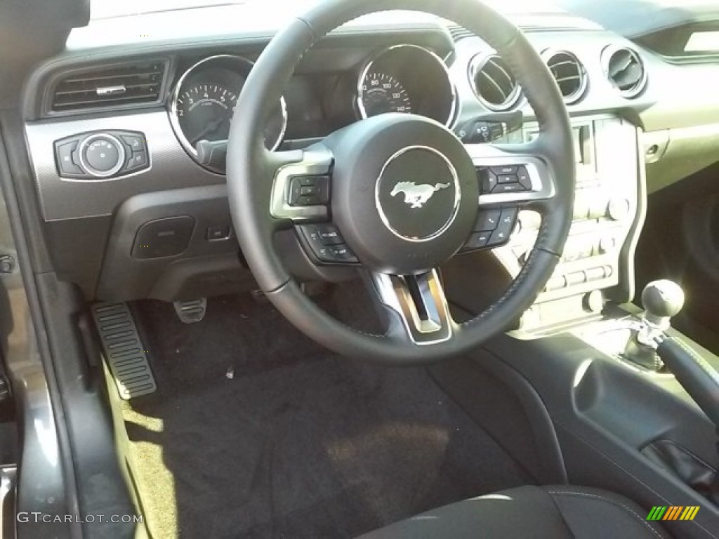 2017 Mustang Ecoboost Coupe - Magnetic / Ebony photo #9