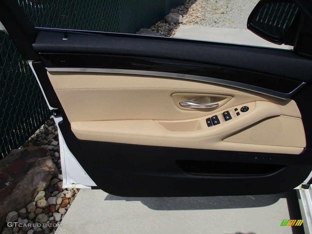 2016 5 Series 528i xDrive Sedan - Alpine White / Venetian Beige/Black photo #10