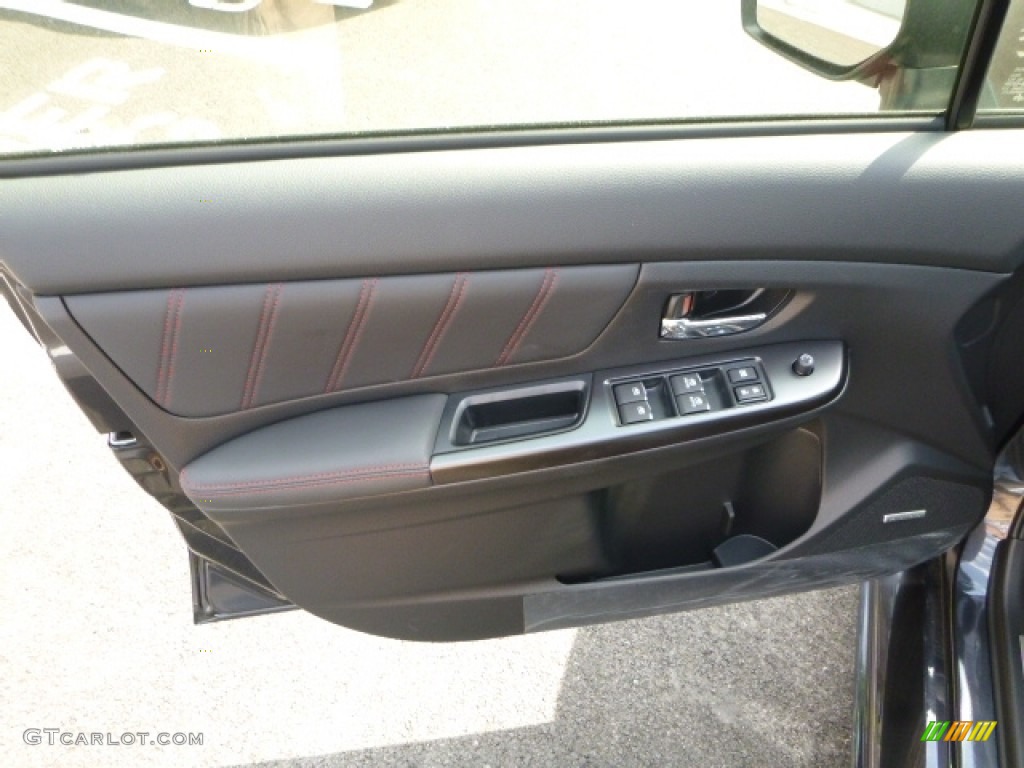 2017 Subaru WRX STI Limited Carbon Black Door Panel Photo #114116230