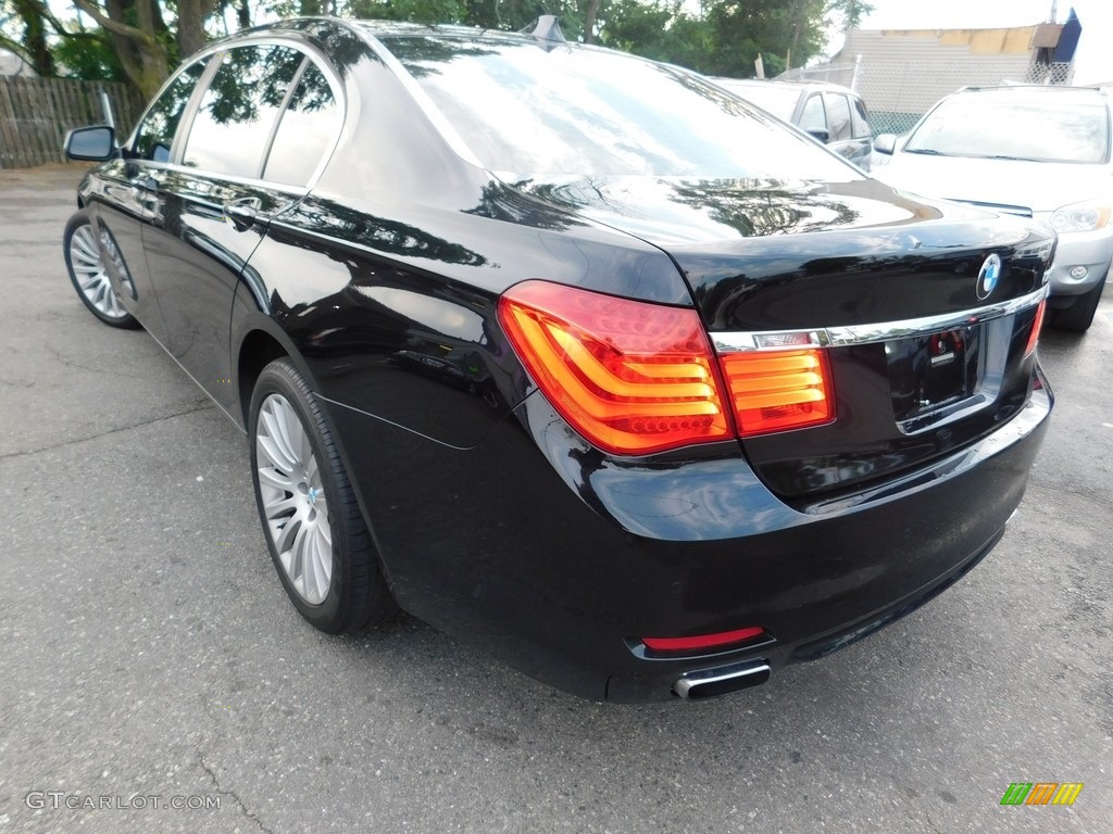 2009 7 Series 750Li Sedan - Azurite Black Metallic / Champagne Full Merino Leather photo #3