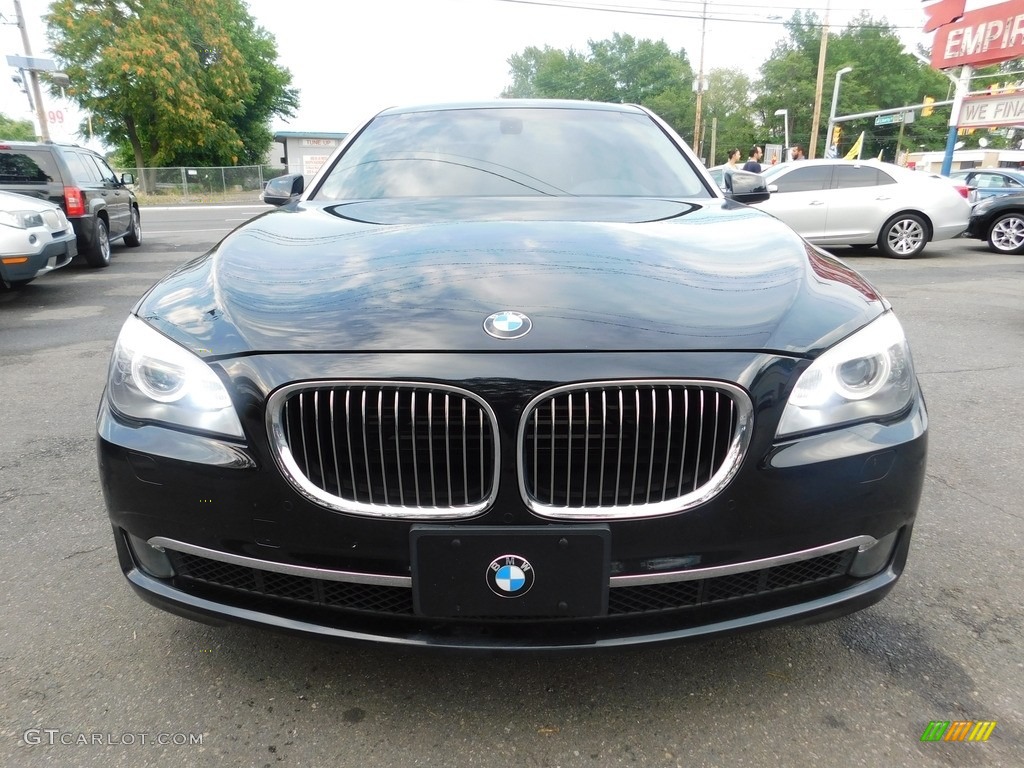 2009 7 Series 750Li Sedan - Azurite Black Metallic / Champagne Full Merino Leather photo #7