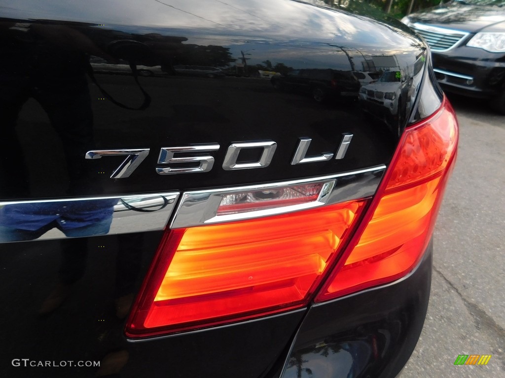 2009 7 Series 750Li Sedan - Azurite Black Metallic / Champagne Full Merino Leather photo #9