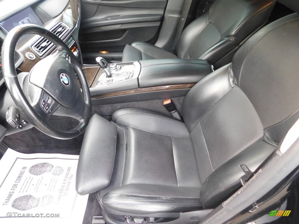 2009 7 Series 750Li Sedan - Azurite Black Metallic / Champagne Full Merino Leather photo #16