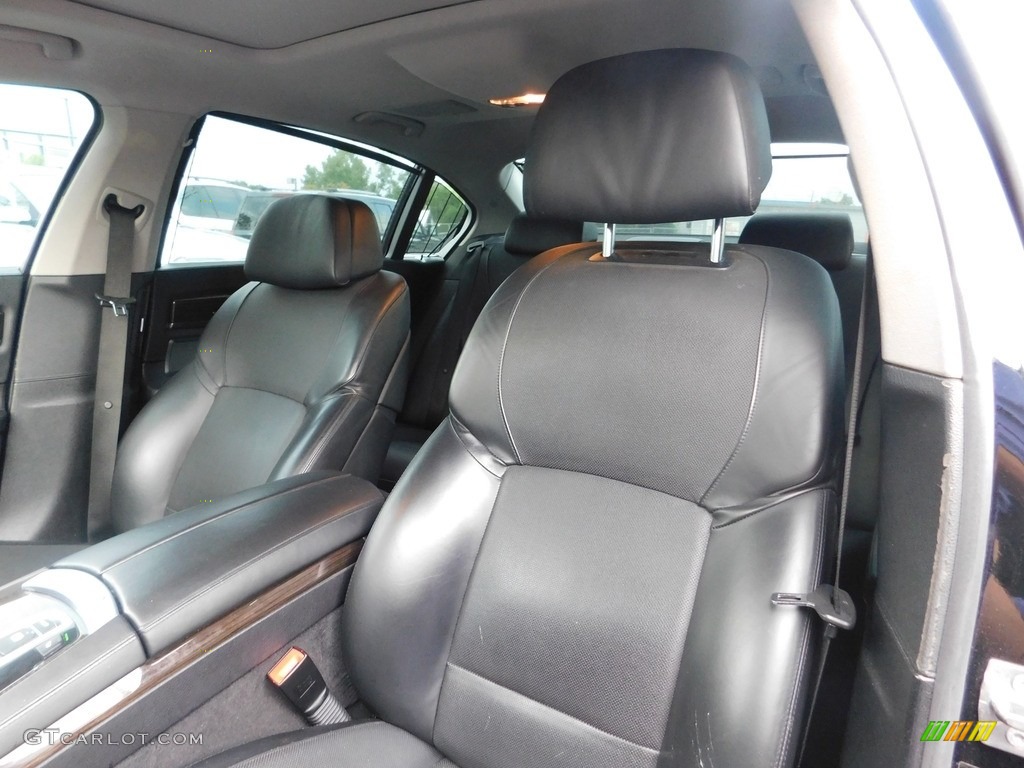 2009 7 Series 750Li Sedan - Azurite Black Metallic / Champagne Full Merino Leather photo #17