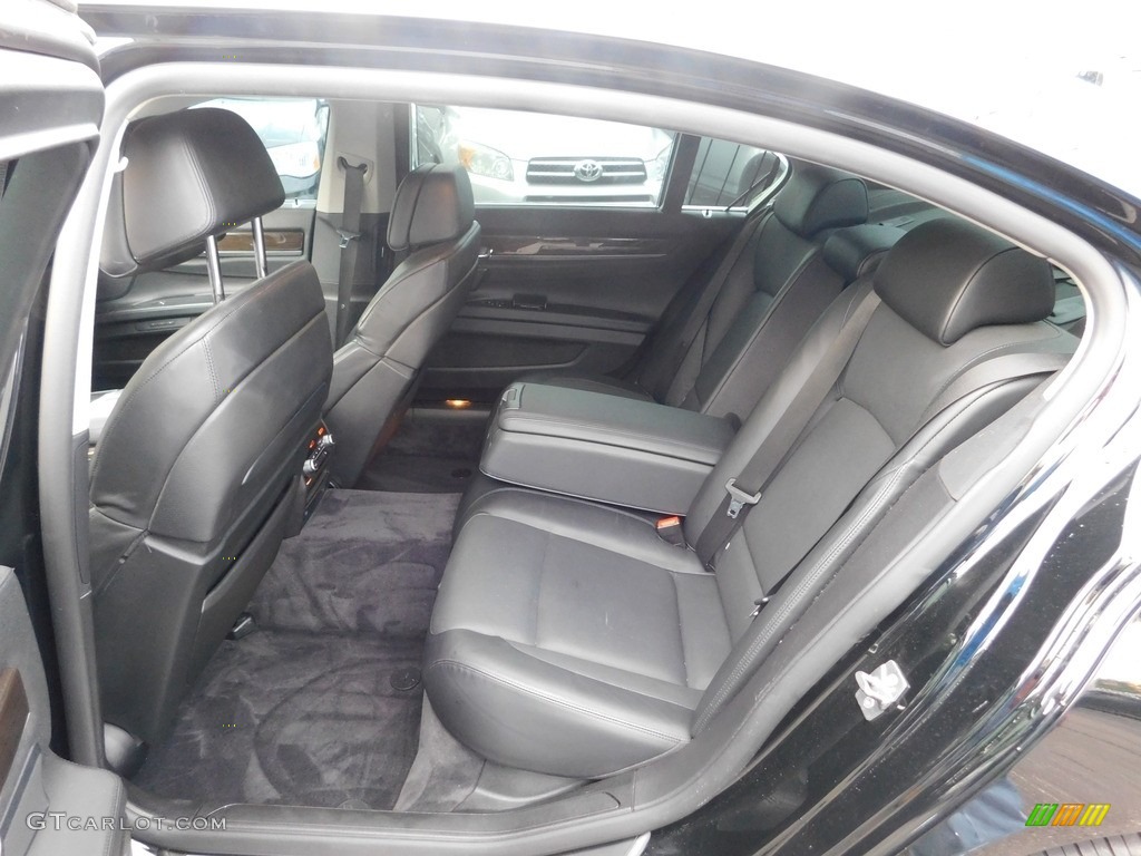 2009 7 Series 750Li Sedan - Azurite Black Metallic / Champagne Full Merino Leather photo #32