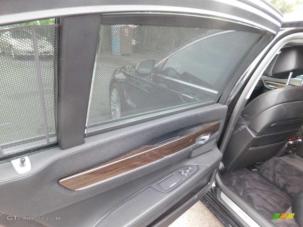 2009 7 Series 750Li Sedan - Azurite Black Metallic / Champagne Full Merino Leather photo #35