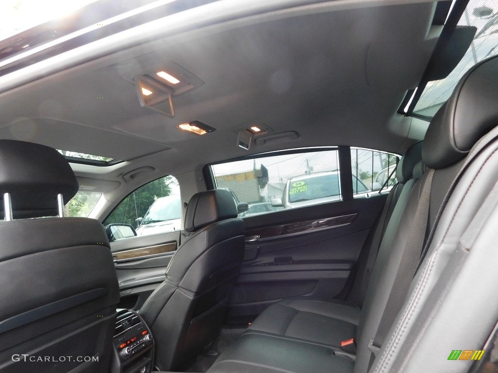 2009 7 Series 750Li Sedan - Azurite Black Metallic / Champagne Full Merino Leather photo #36