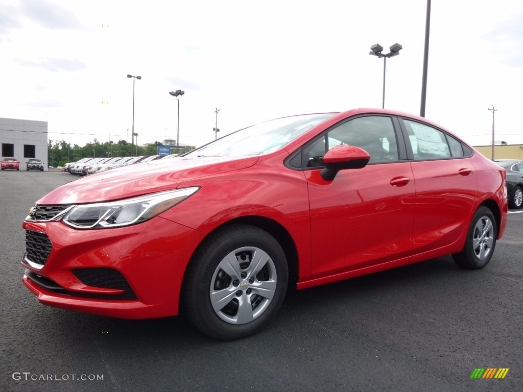 2016 Cruze LS Sedan - Red Hot / Jet Black photo #1