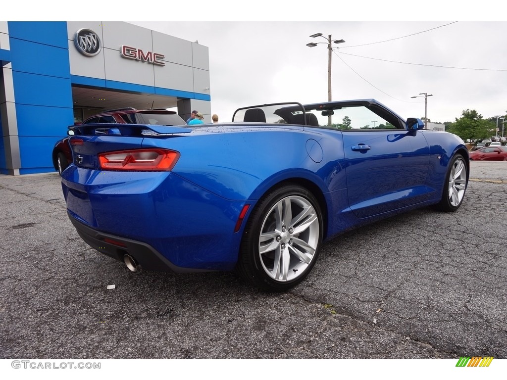 2016 Camaro LT Convertible - Hyper Blue Metallic / Jet Black photo #7