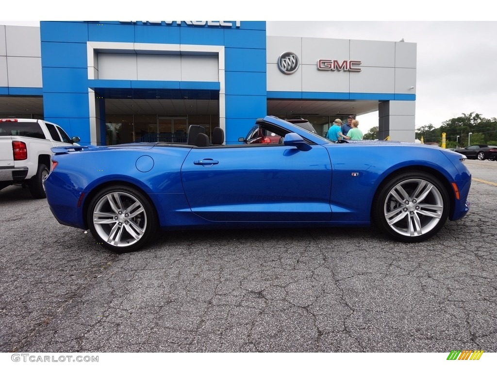 2016 Camaro LT Convertible - Hyper Blue Metallic / Jet Black photo #8