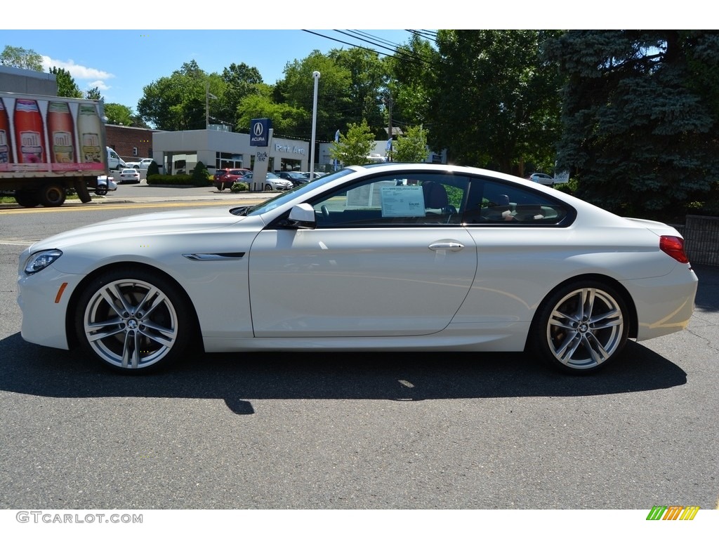 2013 6 Series 650i xDrive Coupe - Alpine White / Vermillion Red photo #5
