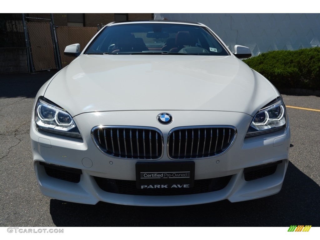 2013 6 Series 650i xDrive Coupe - Alpine White / Vermillion Red photo #7