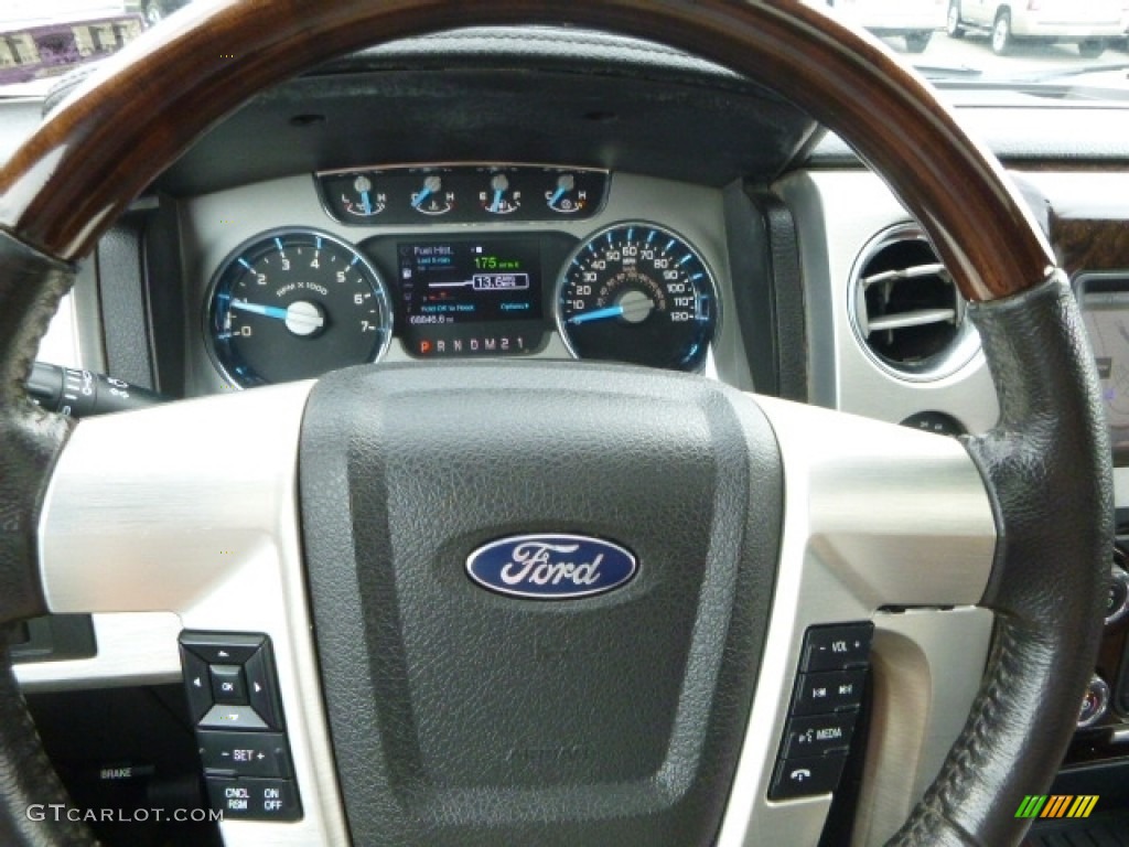 2014 F150 Platinum SuperCrew 4x4 - Tuxedo Black / Platinum Unique Pecan photo #20