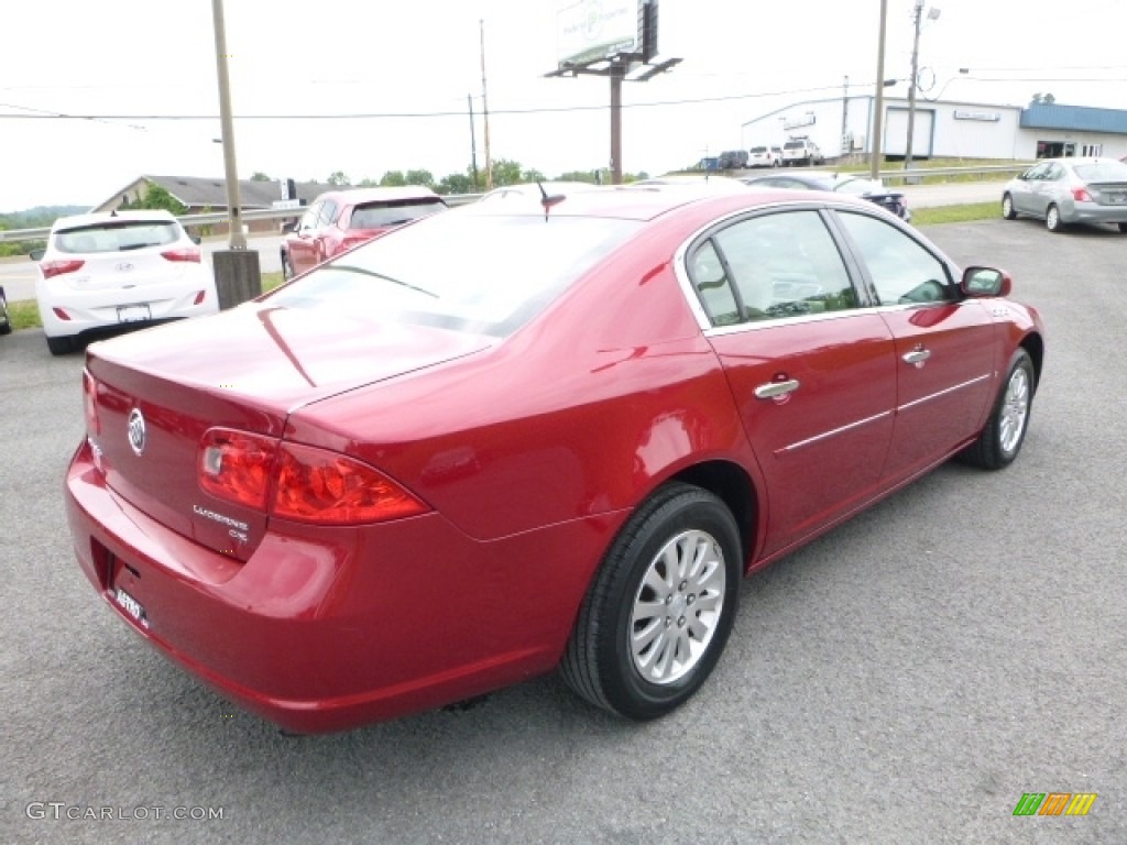 2008 Lucerne CX - Crystal Red Tintcoat / Cocoa/Cashmere photo #6
