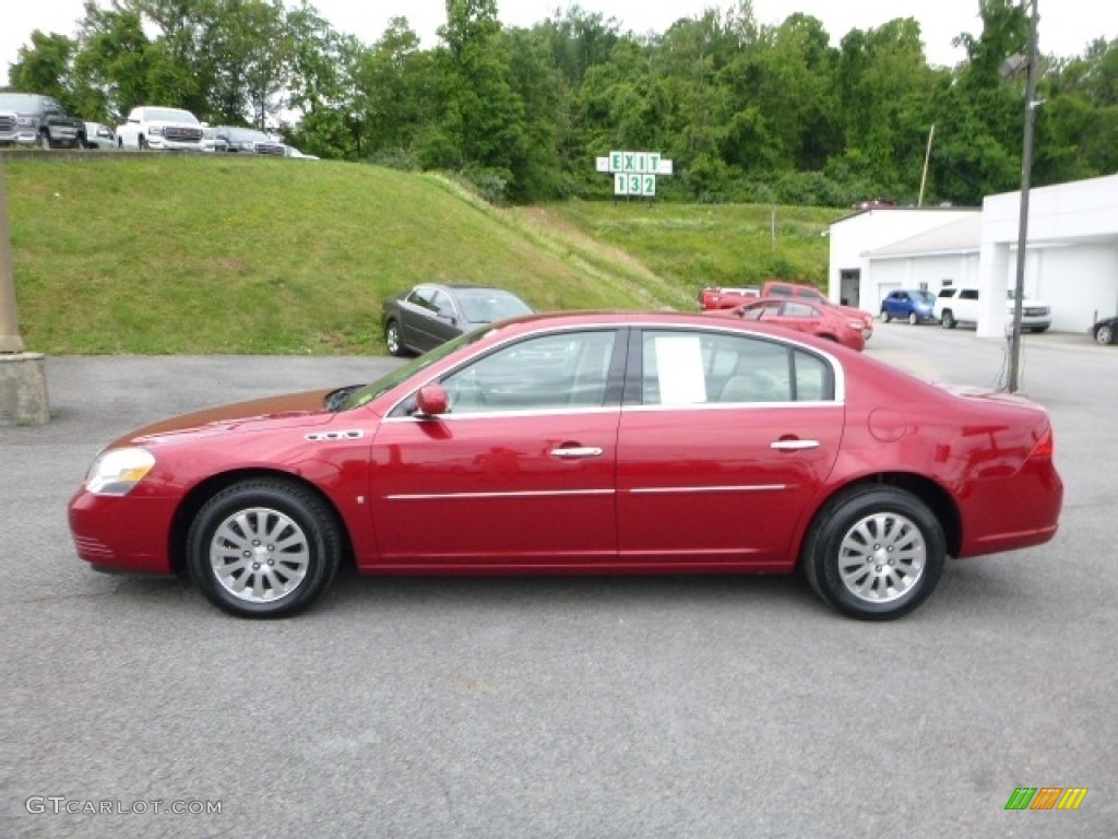 2008 Lucerne CX - Crystal Red Tintcoat / Cocoa/Cashmere photo #11