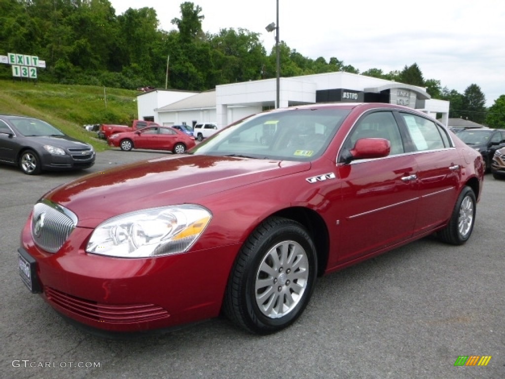 2008 Lucerne CX - Crystal Red Tintcoat / Cocoa/Cashmere photo #12