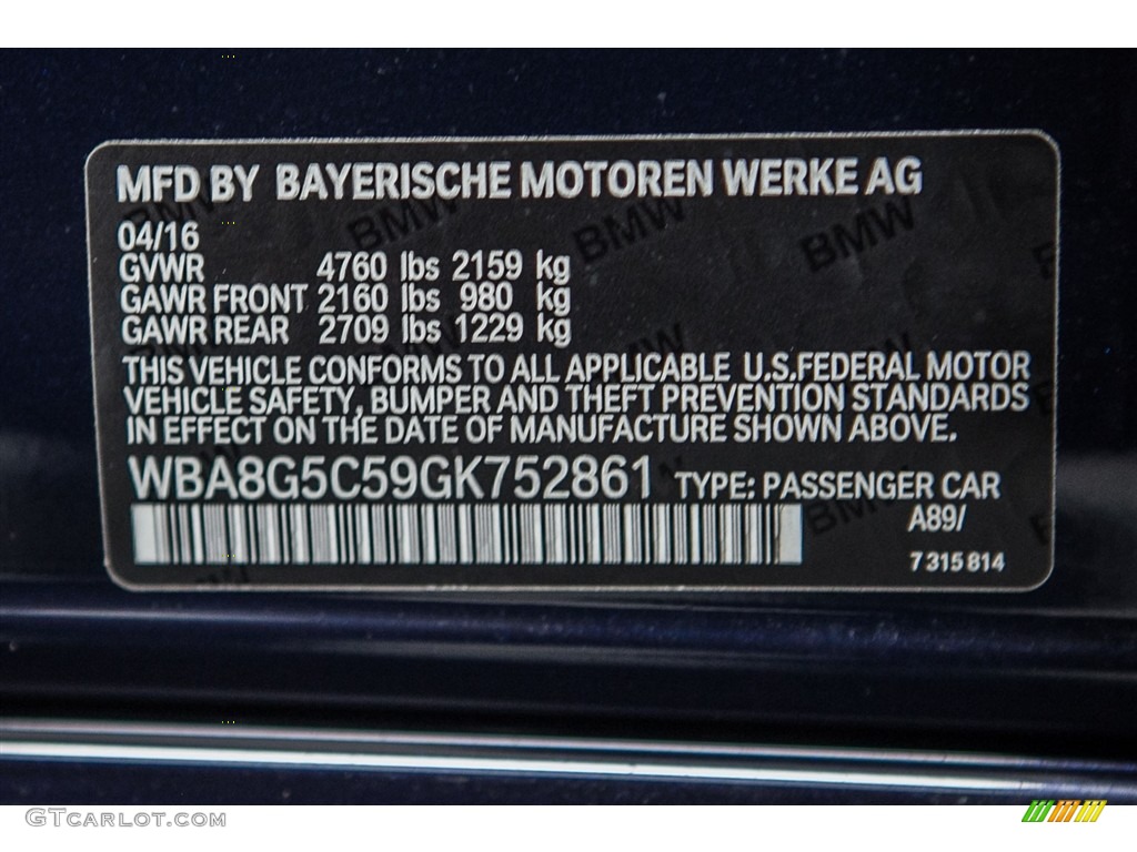 2016 3 Series 328i xDrive Sports Wagon - Imperial Blue Metallic / Black photo #8