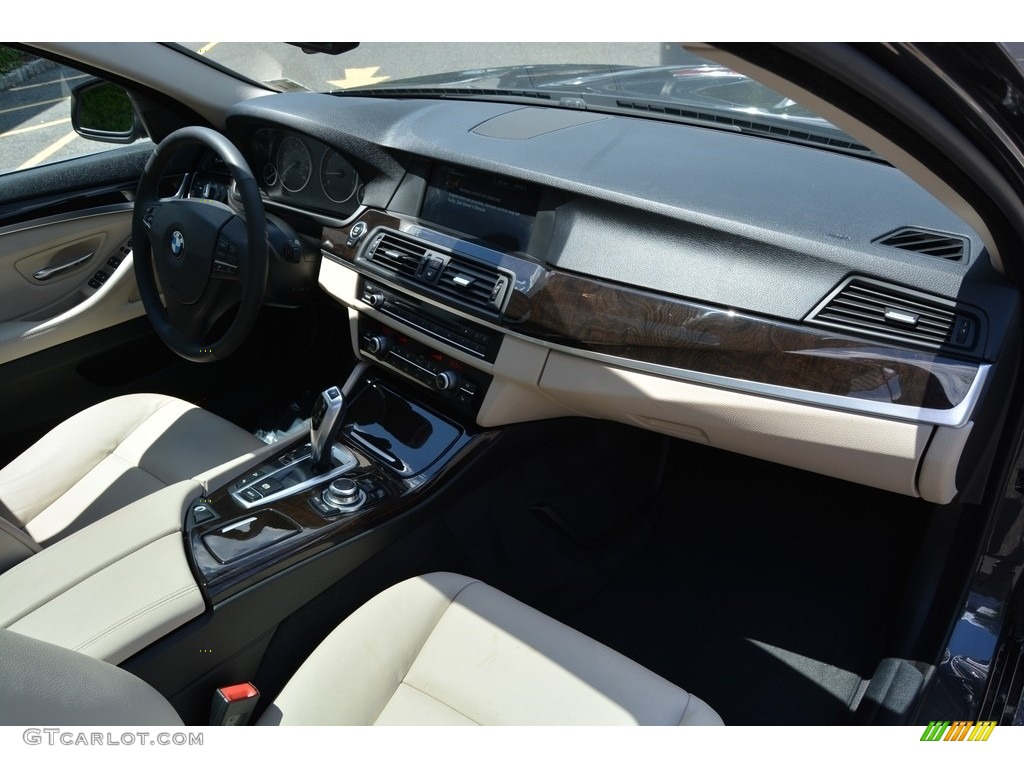 2013 5 Series 528i xDrive Sedan - Dark Graphite Metallic II / Oyster/Black photo #26