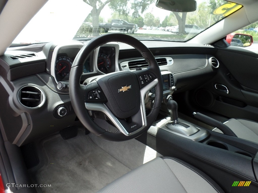 Gray Interior 2015 Chevrolet Camaro SS/RS Coupe Photo #114140875