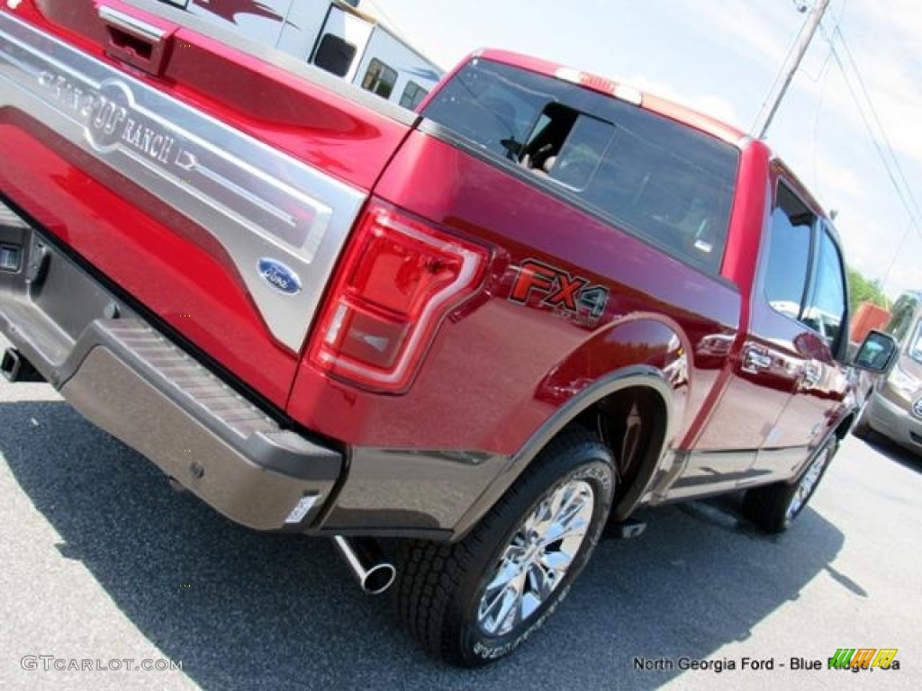 2016 F150 King Ranch SuperCrew 4x4 - Ruby Red / King Ranch Java photo #39