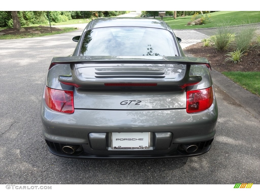 2008 911 GT2 - Meteor Grey Metallic / Black photo #9